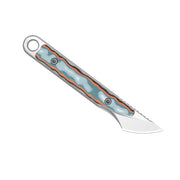 Kizer Cannoli Multicolored vortex pattern micarta (1.00" Satin AUS-10) Fixed Blade Knife [1089A1] - product view 5