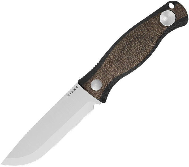 Kizer Polaris Fixed Blade Burlap [1100A3]