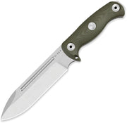 Kizer Drop Bear Fix 7 Green Micarta (6.51" Stonewashed AEB-L) Fixed Blade Knife [1103A1] - product view 1