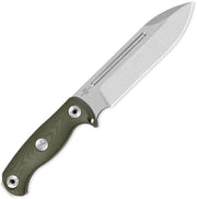 Kizer Drop Bear Fix 7 Green Micarta (6.51" Stonewashed AEB-L) Fixed Blade Knife [1103A1] - product view 2