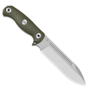 Kizer Drop Bear Fix 7 Green Micarta (6.51" Stonewashed AEB-L) Fixed Blade Knife [1103A1] - product view 6