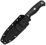 Kizer Drop Bear Fix 7 HexShox™ Black & Orange Micarta & TPE AEB-L Fixed Blade Knife [1103HSD1] - product view 2