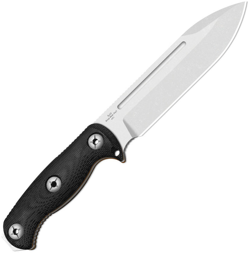 Kizer Drop Bear Fix 7 HexShox™ Black & Orange Micarta & TPE AEB-L Fixed Blade Knife [1103HSD1] - product view 3