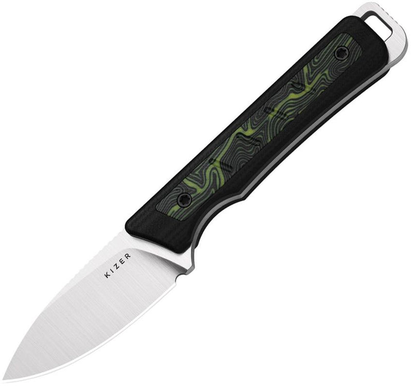 Kizer Whiskey Jack Fixed Blade Grn [1108A3]