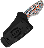 Kizer Nightjar Multicolored vortex pattern micarta AUS-10 Fixed Blade Knife [1114A3] - product view 3