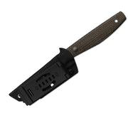 Kizer Dingo Brown Micarta (3.51" Gray PVD Coating & Stonewashed AEB-L) Fixed Blade Knife [1121A1] - product view 6