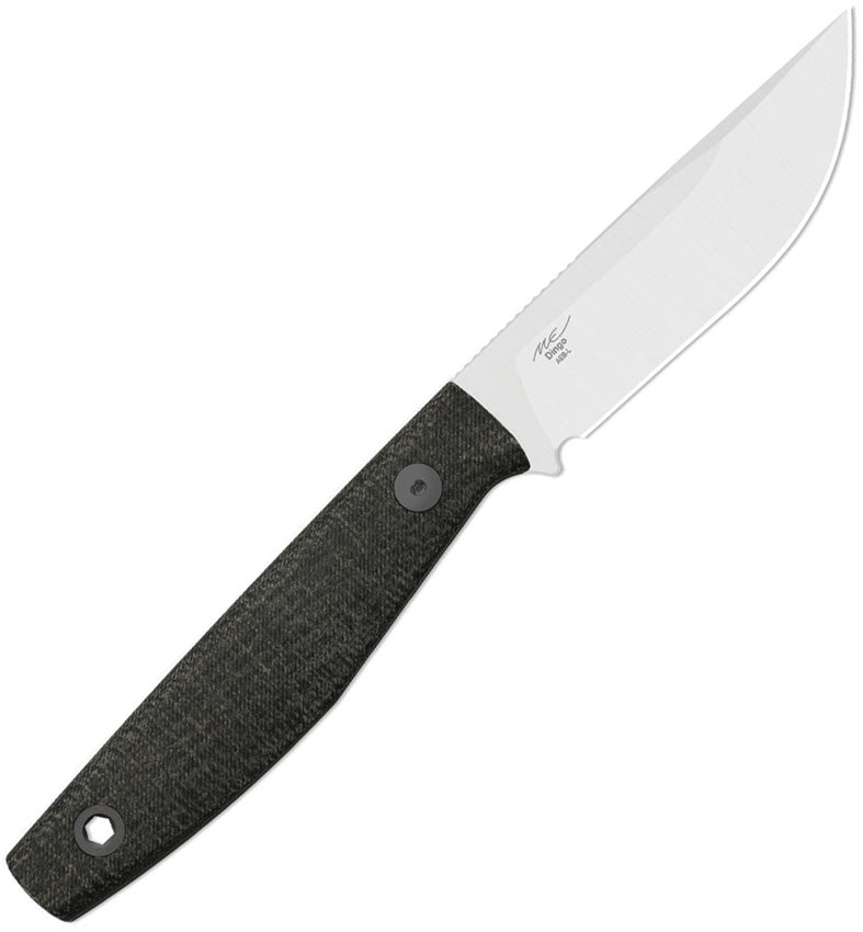 Kizer Dingo Black Micarta (3.51" Satin AEB-L) Fixed Blade Knife [1121A2] - product view 2