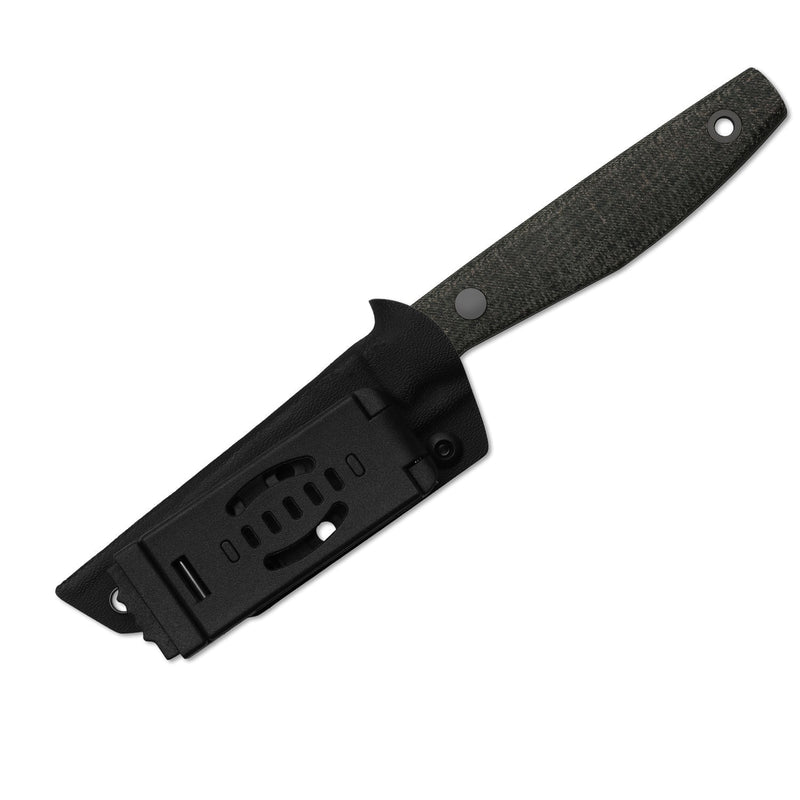Kizer Dingo Black Micarta (3.51" Satin AEB-L) Fixed Blade Knife [1121A2] - product view 6