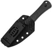 Kizer Bone Black Micarta (3.23" Acid-Washed Copper Damascus) Fixed Blade Knife [1122A2] - product view 2