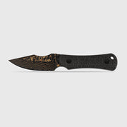 Kizer Bone Black Micarta (3.23" Acid-Washed Copper Damascus) Fixed Blade Knife [1122A2] - product view 4