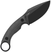 Kizer Cabox II Black Micarta (3.59" Black PVD Coating AEB-L) Fixed Blade Knife [1128A1] - product view 2