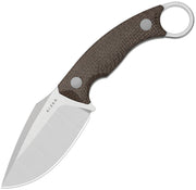 Kizer Cabox II Brown Micarta (3.59" Satin AEB-L) Fixed Blade Knife [1128A2] - product view 1
