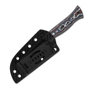 Kizer Whip Tail Multicolored FatCarbon Nebula & GID G10 (3.25" Black Coating CPM 10V) Fixed Blade Knife [1131A1] - product view 6
