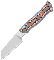Kizer Whip Tail Multicolored vortex pattern micarta & GID G10 (3.25" Satin AEB-L) Fixed Blade Knife [1131A2] - product view 1