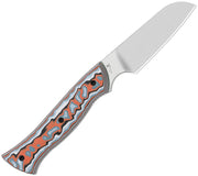 Kizer Whip Tail Multicolored vortex pattern micarta & GID G10 (3.25" Satin AEB-L) Fixed Blade Knife [1131A2] - product view 2