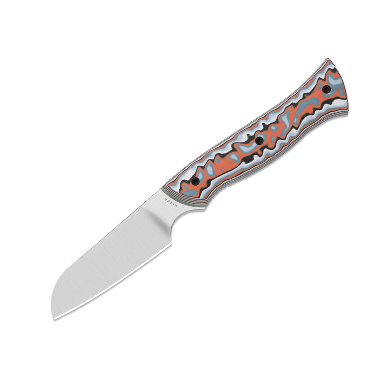 Kizer Whip Tail Multicolored vortex pattern micarta & GID G10 (3.25" Satin AEB-L) Fixed Blade Knife [1131A2] - product view 4