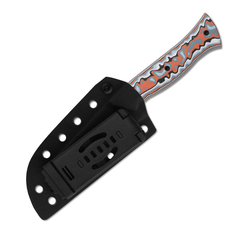 Kizer Whip Tail Multicolored vortex pattern micarta & GID G10 (3.25" Satin AEB-L) Fixed Blade Knife [1131A2] - product view 7