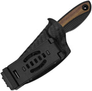 Kizer Finch Black & Brown Black G10 & Mkuruti Wood 3-layer Composite Steel Fixed Blade Knife [1134A1] - product view 2