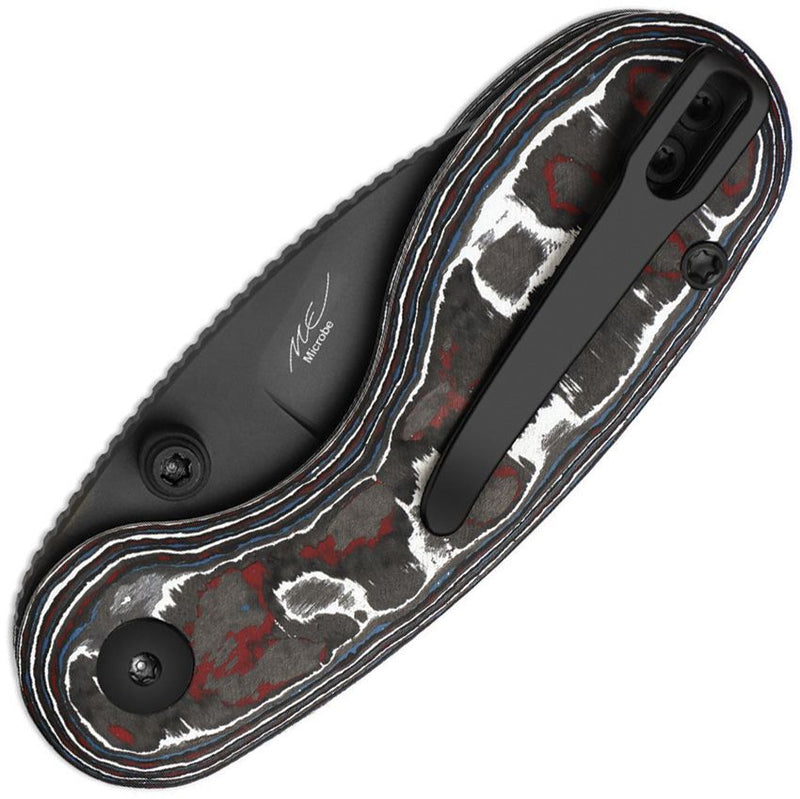 Kizer Microbe Button Linerlock CF Folding Knife [KI2742A2]