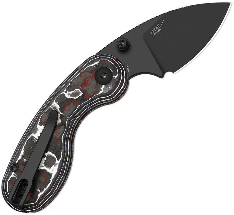 Kizer Microbe Button Linerlock CF Folding Knife [KI2742A2]