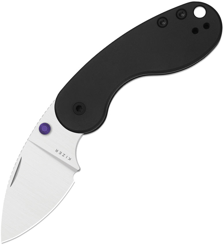 Kizer Microbe DSJ AirTi Black Aluminum (2.19" Satin S35VN) Folding Knife [KI2742DSJA1] - product view 1