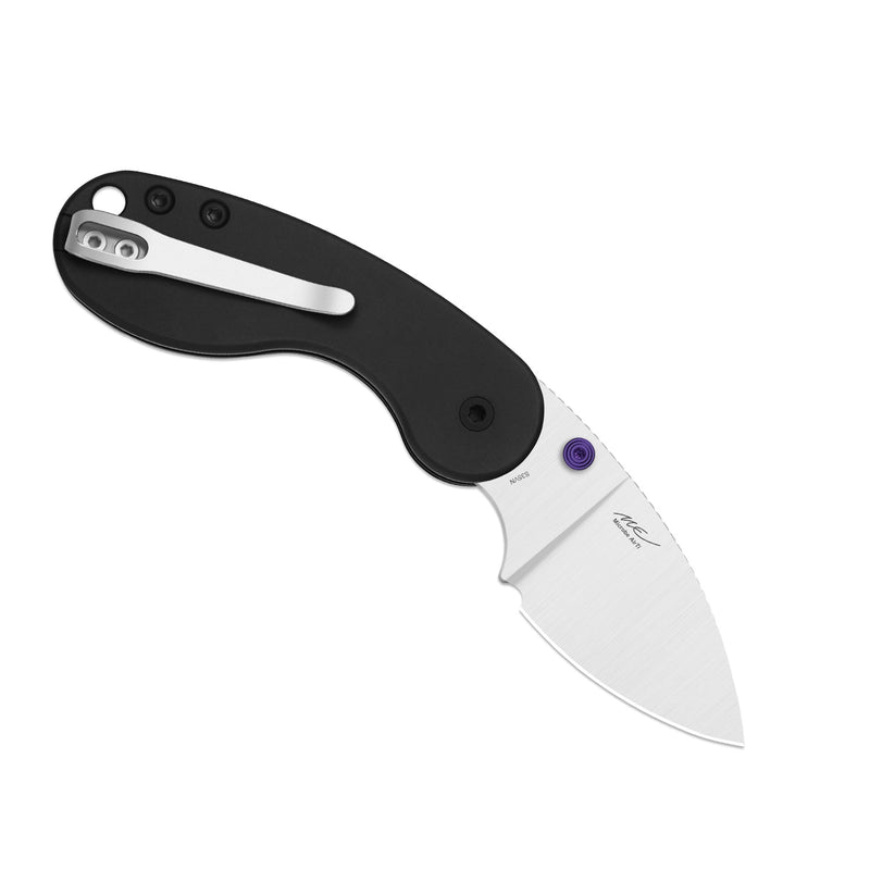 Kizer Microbe DSJ AirTi Black Aluminum (2.19" Satin S35VN) Folding Knife [KI2742DSJA1] - product view 6