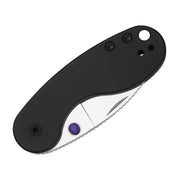 Kizer Microbe DSJ AirTi Black Aluminum (2.19" Satin S35VN) Folding Knife [KI2742DSJA1] - product view 7