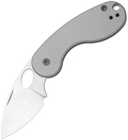 Kizer Microbe TSJ AirTi Light Gray Aluminum (2.14" Stonewashed S35VN) Folding Knife [KI2742TSJA1] - product view 1