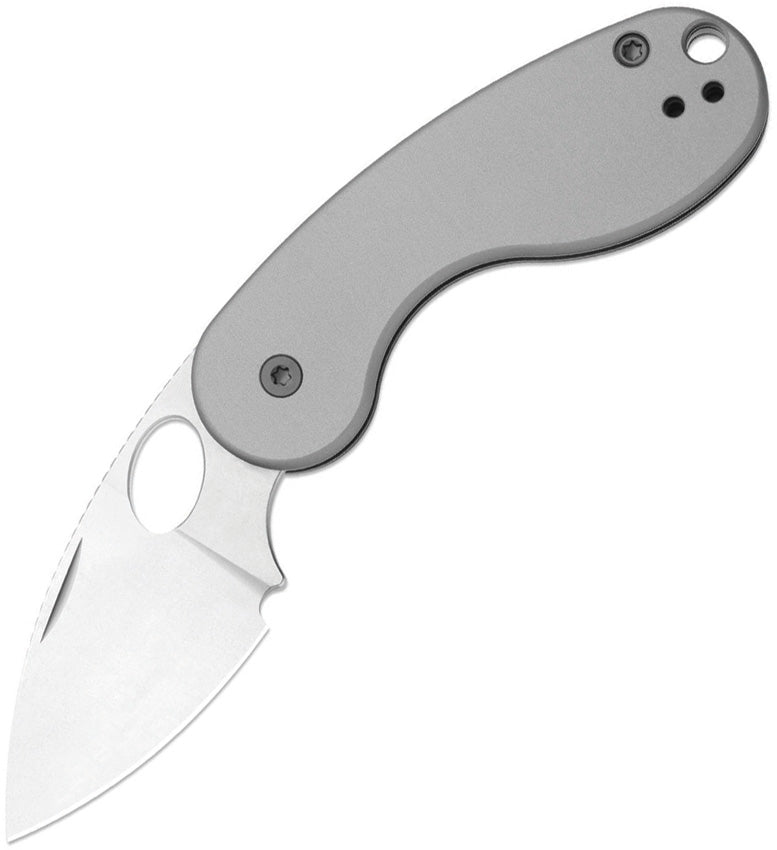Kizer Microbe TSJ AirTi Light Gray Aluminum (2.14" Stonewashed S35VN) Folding Knife [KI2742TSJA1] - product view 1