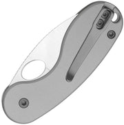 Kizer Microbe TSJ AirTi Light Gray Aluminum (2.14" Stonewashed S35VN) Folding Knife [KI2742TSJA1] - product view 2