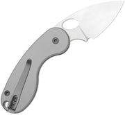 Kizer Microbe TSJ AirTi Light Gray Aluminum (2.14" Stonewashed S35VN) Folding Knife [KI2742TSJA1] - product view 3