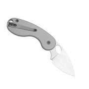 Kizer Microbe TSJ AirTi Light Gray Aluminum (2.14" Stonewashed S35VN) Folding Knife [KI2742TSJA1] - product view 6