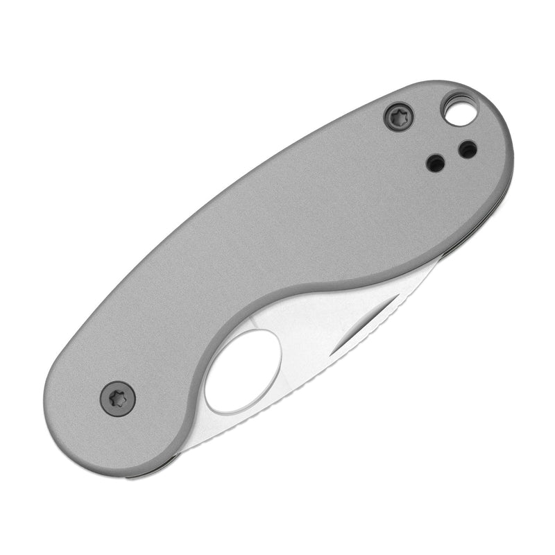 Kizer Microbe TSJ AirTi Light Gray Aluminum (2.14" Stonewashed S35VN) Folding Knife [KI2742TSJA1] - product view 7