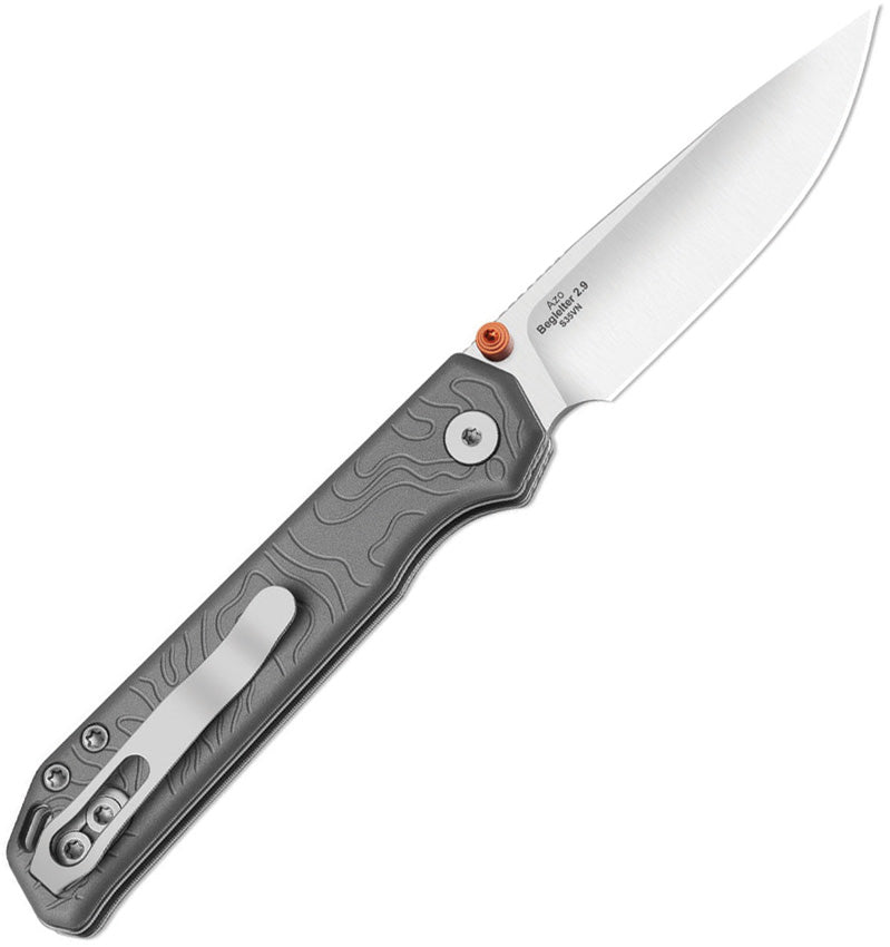 Kizer Begleiter 2.9 Gray Aluminum (2.97" Satin S35VN) Folding Knife [KI3458.2BDA1] - product view 3