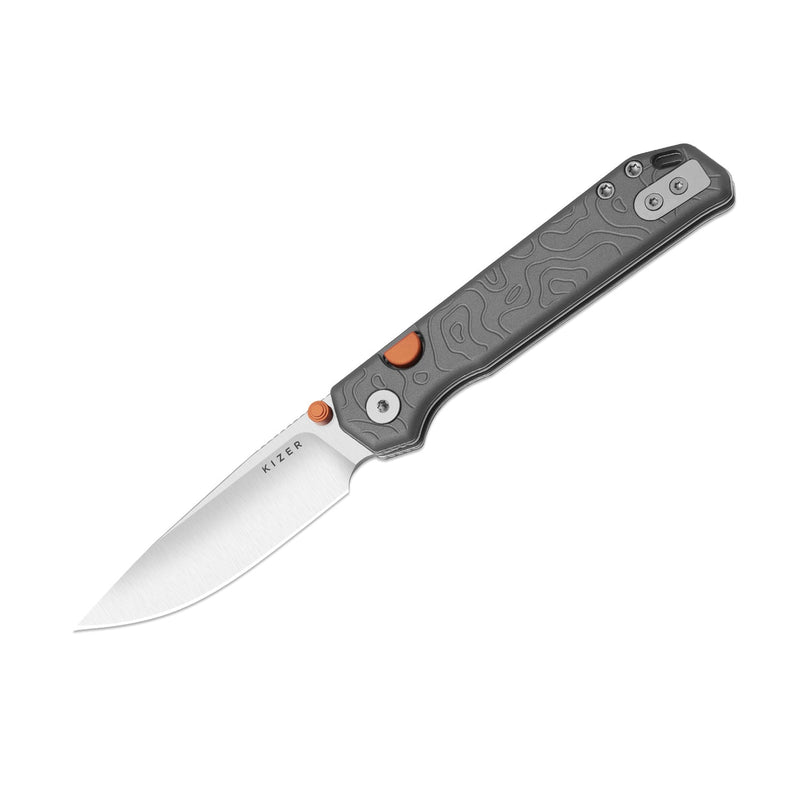Kizer Begleiter 2.9 Gray Aluminum (2.97" Satin S35VN) Folding Knife [KI3458.2BDA1] - product view 5