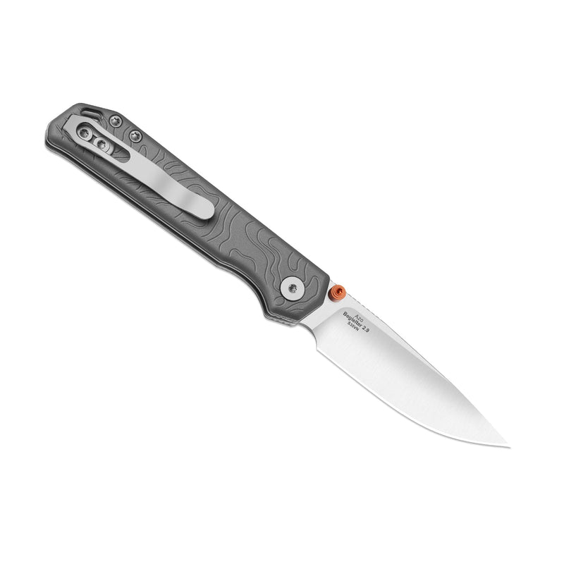 Kizer Begleiter 2.9 Gray Aluminum (2.97" Satin S35VN) Folding Knife [KI3458.2BDA1] - product view 6
