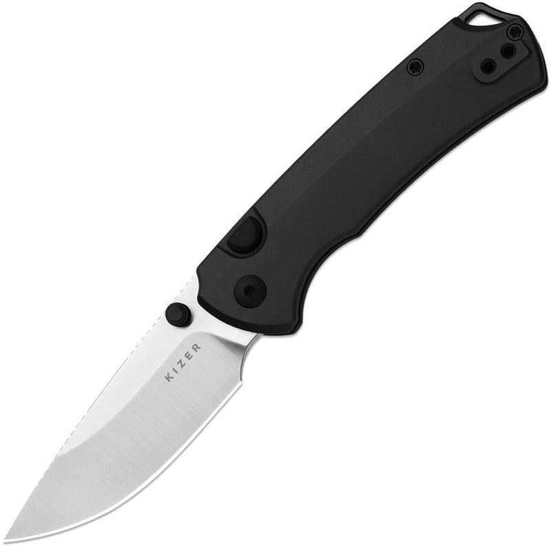 Kizer T1 Button Linerlock Black Folding Knife [KI3490.2BDA1]