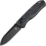 Kizer Drop Bear Black & Blue & Purple Fatcarbon (2.95" S35VN) Folding Knife [KI3619A4] - product view 1