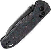 Kizer Drop Bear Black & Blue & Purple Fatcarbon (2.95" S35VN) Folding Knife [KI3619A4] - product view 5