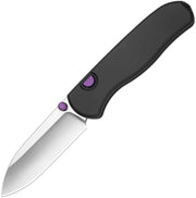 Kizer Drop Bear Zero Black Aluminum (3.1" Satin Elmax) Folding Knife [KI3619BDA3] - product view 1