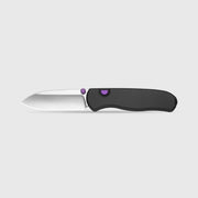 Kizer Drop Bear Zero Black Aluminum (3.1" Satin Elmax) Folding Knife [KI3619BDA3] - product view 4