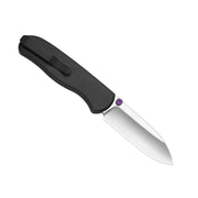 Kizer Drop Bear Zero Black Aluminum (3.1" Satin Elmax) Folding Knife [KI3619BDA3] - product view 6