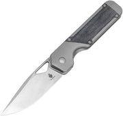 Kizer Militaw Black&Gray Titanium+Micarta (3.35" S35VN) Folding Knife [KI3634A1] - product view 1