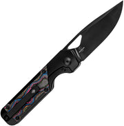 Kizer Mini Militaw multicolored Titanium+Camo Carbon 80'S (2.82" M390) Folding Knife [KI3634SA1] - product view 3