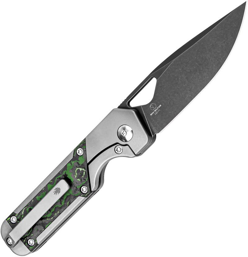 Kizer Mini Militaw multicolored Titanium+Jungle Wear (2.82" S45VN) Folding Knife [KI3634SA2] - product view 3