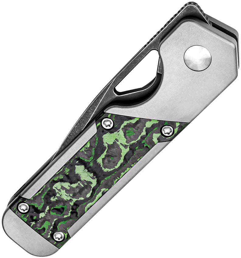 Kizer Mini Militaw multicolored Titanium+Jungle Wear (2.82" S45VN) Folding Knife [KI3634SA2] - product view 5