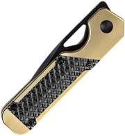 Kizer Mini Militaw Black&Gold Titanium+Zirconium (2.82" S45VN) Folding Knife [KI3634SA3] - product view 5