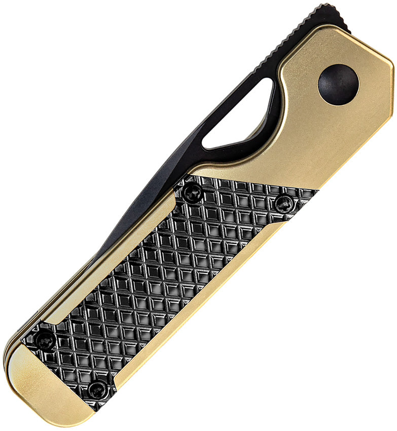 Kizer Mini Militaw Black&Gold Titanium+Zirconium (2.82" S45VN) Folding Knife [KI3634SA3] - product view 5
