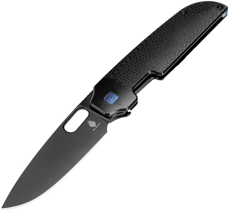 Kizer Varatas Black Titanium (3.25" S35VN) Folding Knife [KI3637A2] - product view 1
