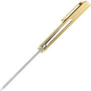 Kizer Mercury Gold Titanium (3.26" S35VN) Folding Knife [KI3645A1] - product view 3